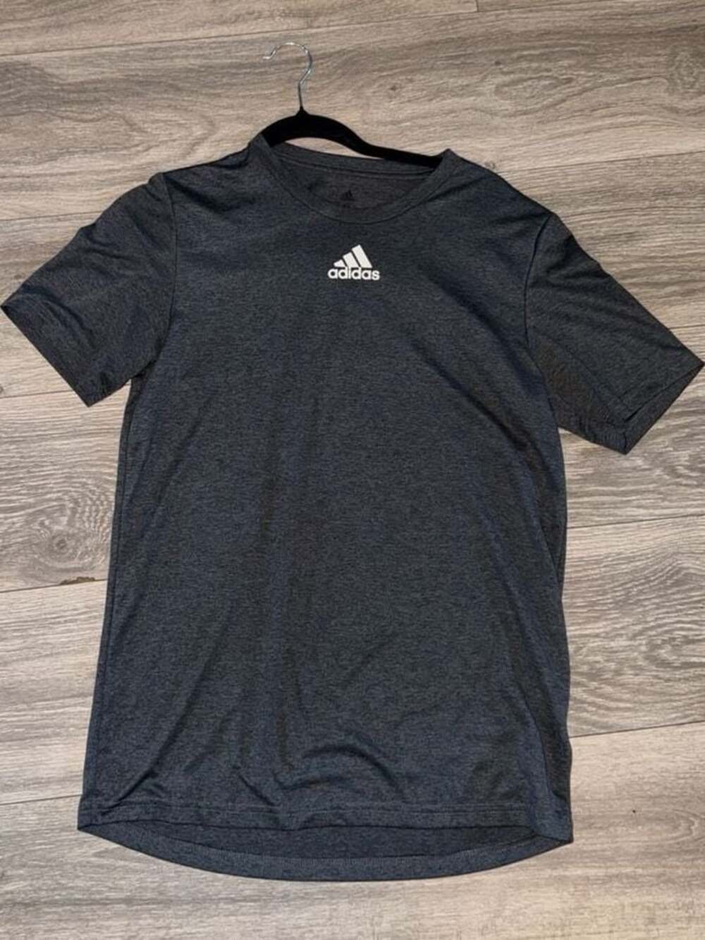 Adidas Men's Heathered Training Aeroready T-Shirt Dark Grey Heather